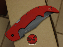 Нож Cold Steel Espada Large - красная рукоять, клинок черный RK/509