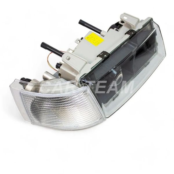 Фары ВАЗ 2110, 2111, 2112 передние с Bi LED модулями 2,5 дюйма, белые поворотники (под ключ)