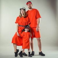 Шорты унисекс "Вb team" Яркий коралл