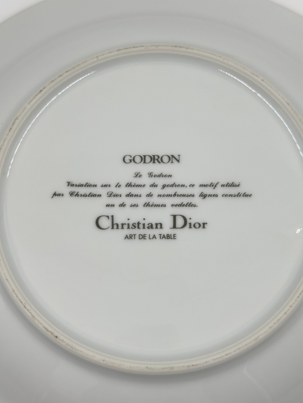 Тарелка глубокая Christian Dior «Godron»