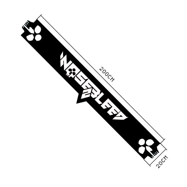 Шарф Nosebleed Two Spray-Painted Distressed Logo серый - фото 3