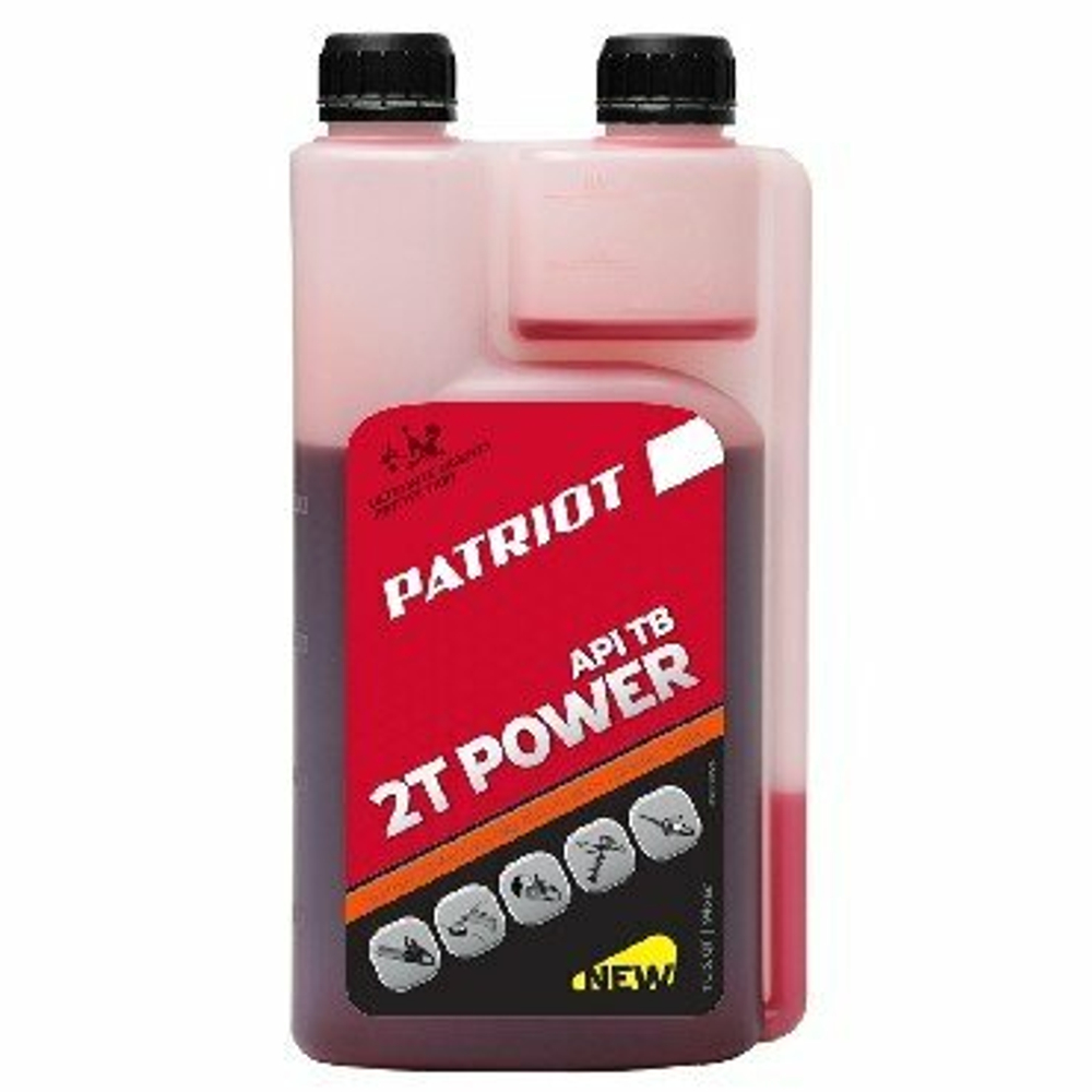 Масло минеральное PATRIOT POWER ACTIVE 2T с дозатором,0,946л