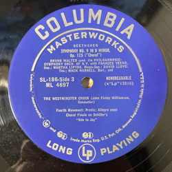 Винтажная виниловая пластинка LP Людвиг Ван Бетховен, Симфония 8 и 9 (США 1960)