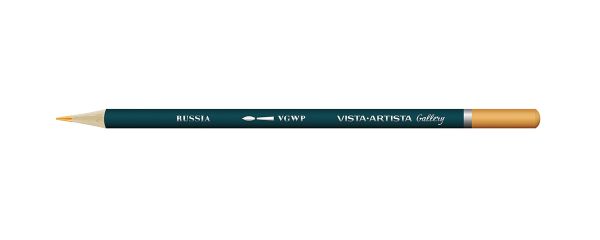 Карандаш акварельный художественный заточенный, 6 шт, 212 Охра светлая (Ochre light), Vista-Artista Gallery VGWP