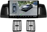 Магнитола для Toyota Corolla 120 2000-2007 (рамка черная с воздуховодами) - Teyes CC3-2K-360 на Android 10, Быстрая, 2K QLED, CarPlay, 4G SIM-слот, 4 камеры в комплекте