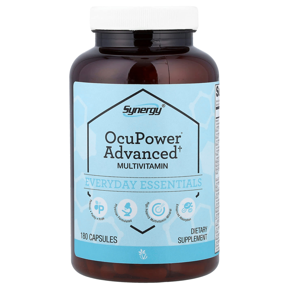 Vitacost, Synergy®, мультивитамины OcuPower®, улучшенная формула, 180 капсул