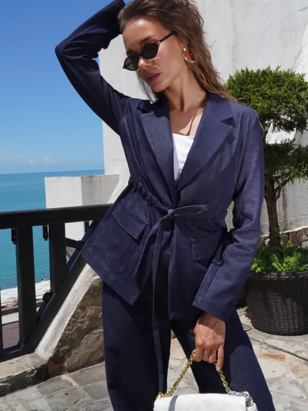 Костюм брючный Пиджак+Брюки JCostume1200darkblue