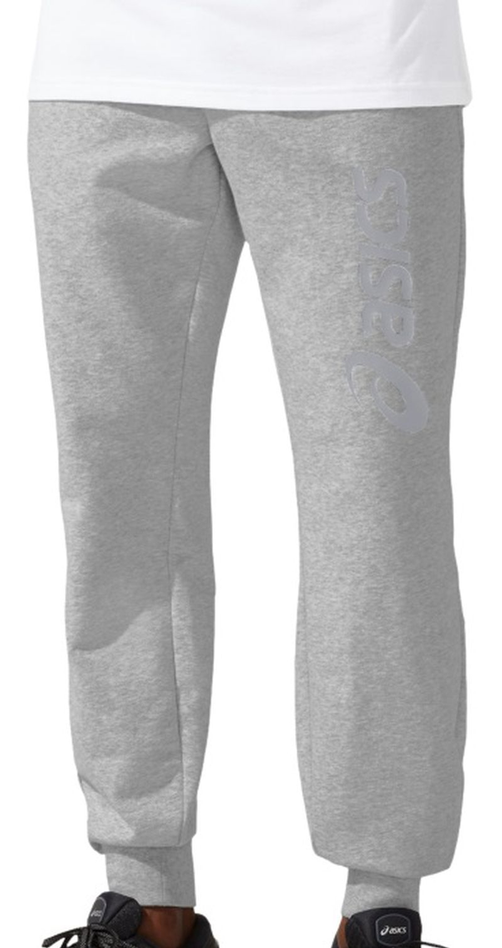 Мужские теннисные штаны Asics Big Logo Sweat Pant - серый