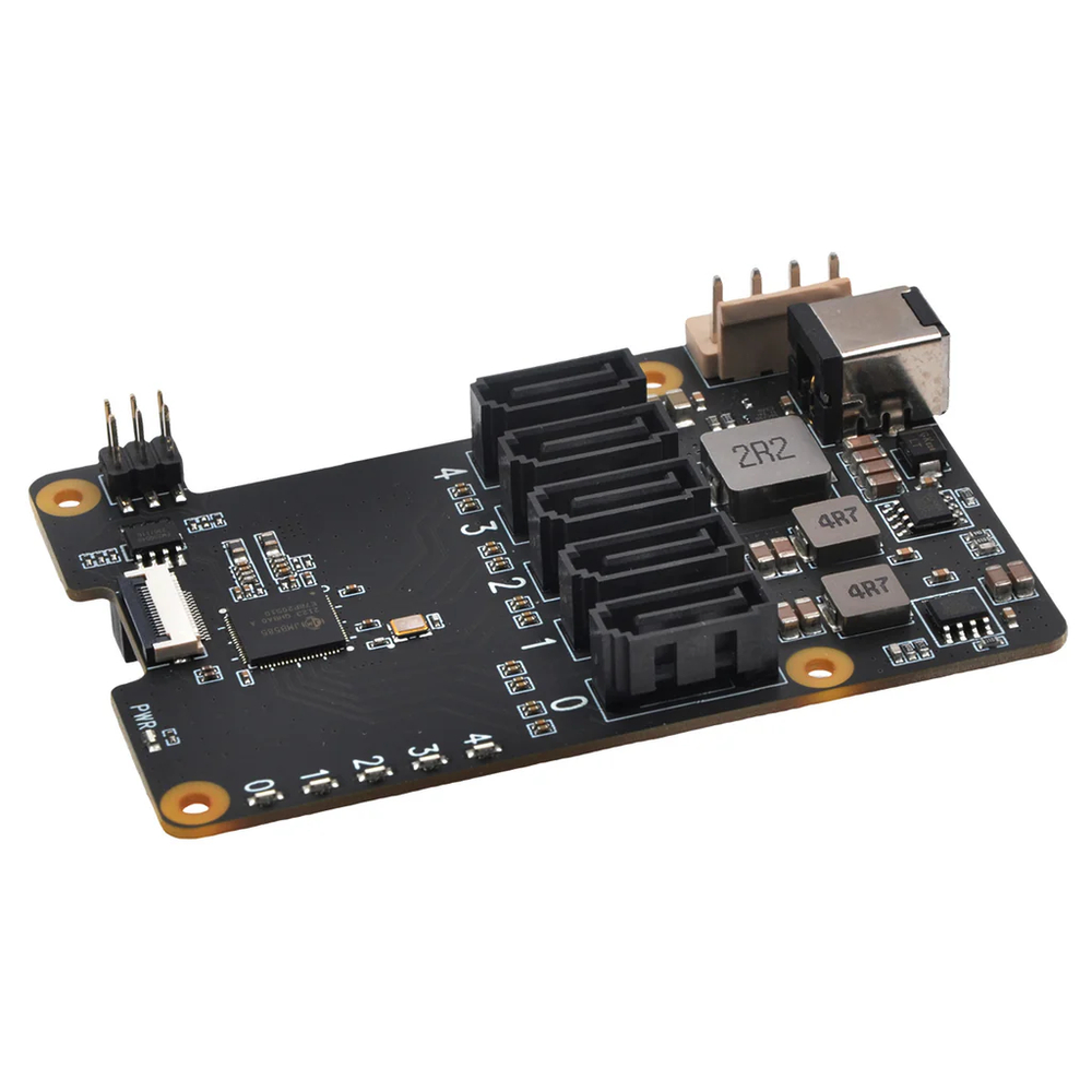 Адаптер x1009 для Raspberry pi 5 c Pcie на 5*SATA разъем