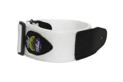 МВ5030-067 Ремень для гитары, нейлоновый, белый, Mamba straps