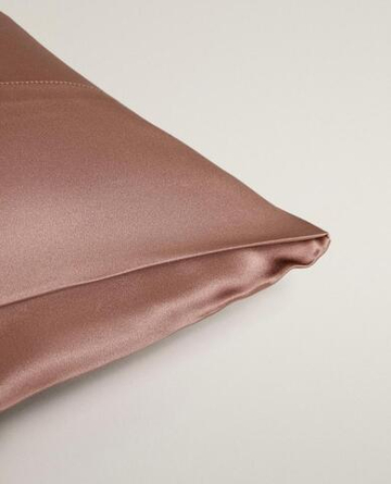 ZARA HOME НАВОЛОЧКА ИЗ 100% ТУТОВОГО ШЕЛКА, РОЗОВЫЙ