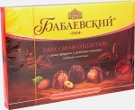 Конфеты Бабаевский Dark Cream дробленый миндаль и ореховый крем в темном шоколаде 200г
