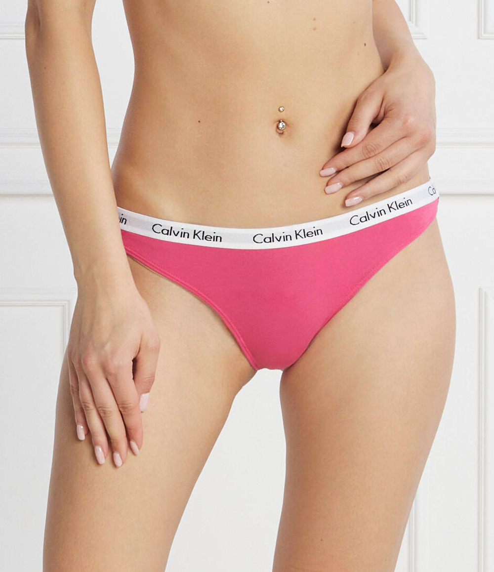 Стринги 3 пары Calvin Klein Underwear - розовый(000QD5145E)