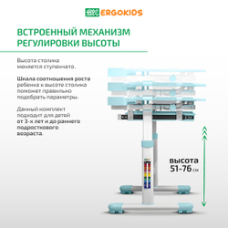 Детский стол и стул Ergokids Foxy BD-20