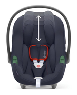 Коляска 3 в 1 Cybex Priam IV Rosegold complete и автокресло Aton B2 i-Size Bay Blue Leaf Green