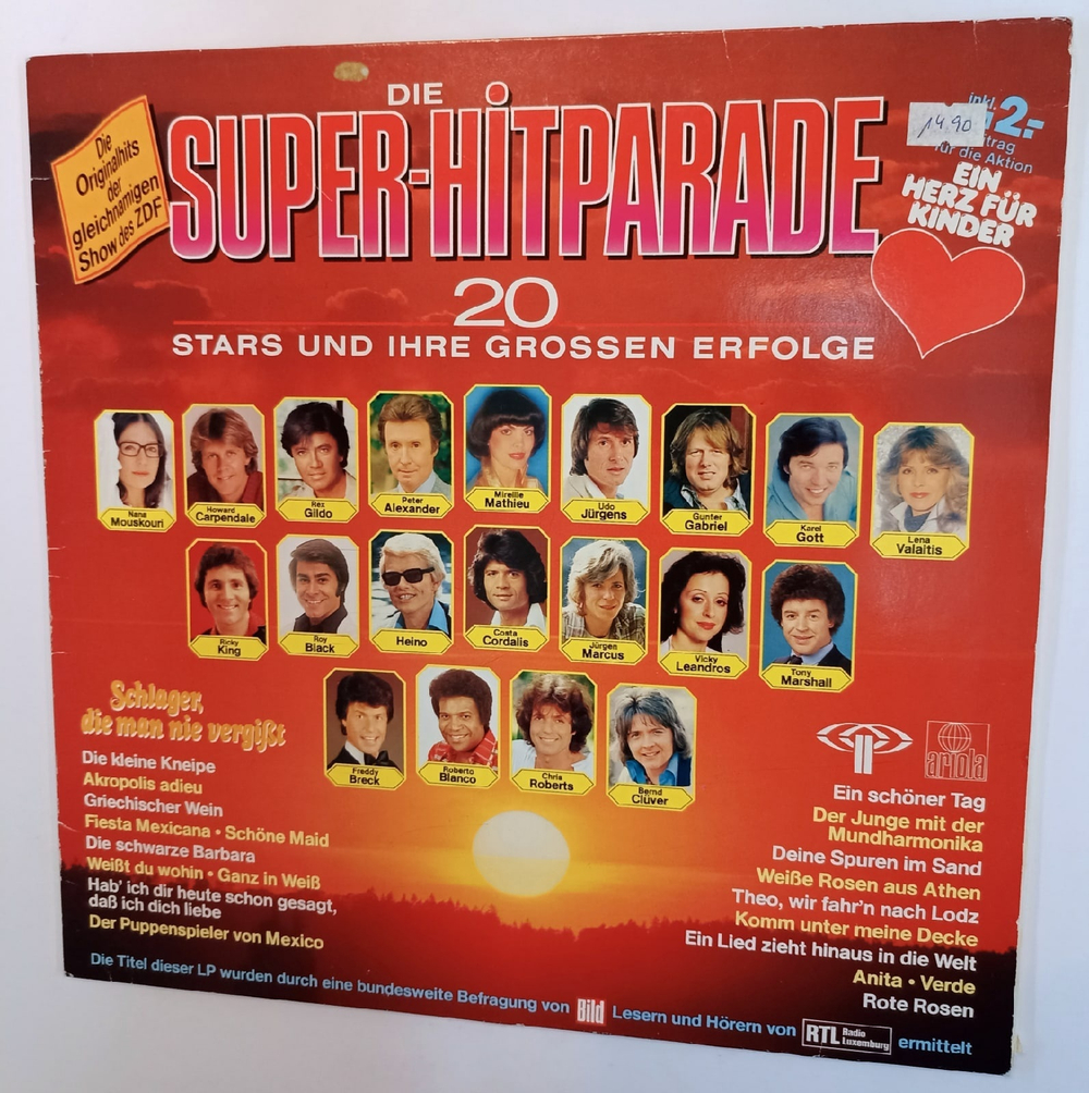 Die Super Hitparade (20 Stars Und Ihre Grossen Erfolge) (Germany 1981)
