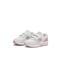 alt="Кроссовки New Balance 530 Kids арт. PZ530CL белая расцветка с розовыми акцентами вид спереди"