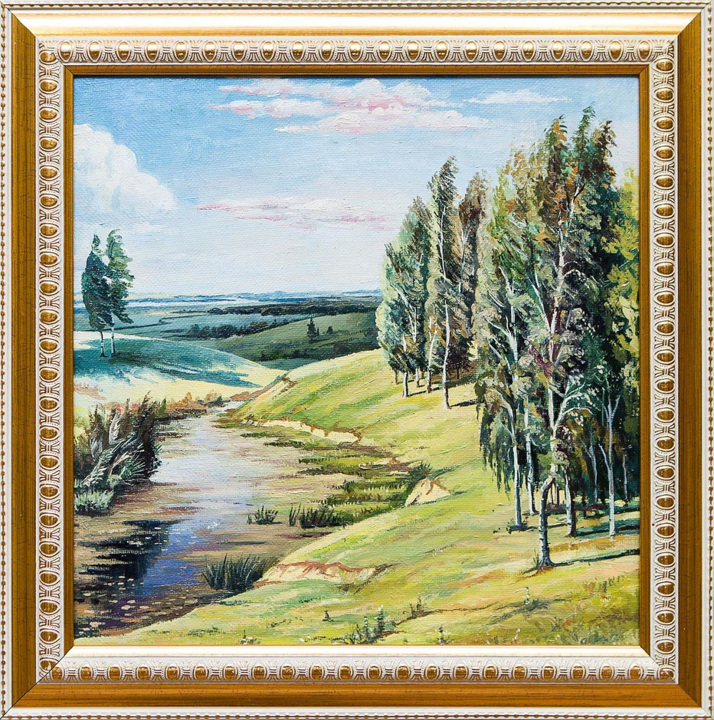 Картина маслом "Летний день" Крестов