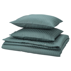 IKEA NATTJASMIN  (ИКЕА НАТТЙАСМИН)  -  Пододеяльник и 2 наволочки - сине-зелёный 200x200/50x60 см