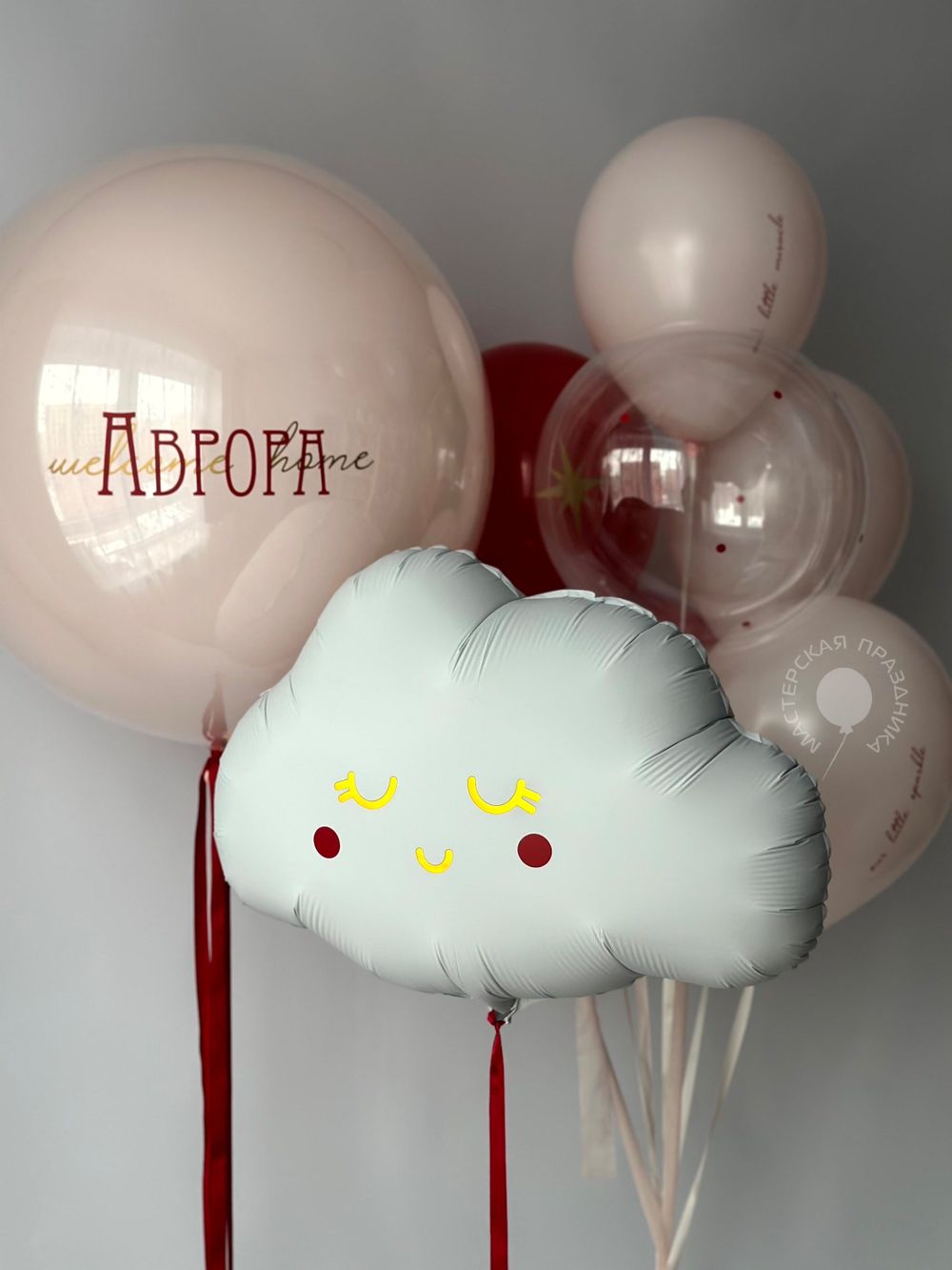 Воздушные шары на выписку для девочки №8877 
