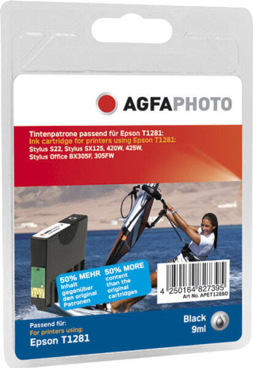 Картридж струйный черный 1 шт AgfaPhoto Holding GmbH APET128BD