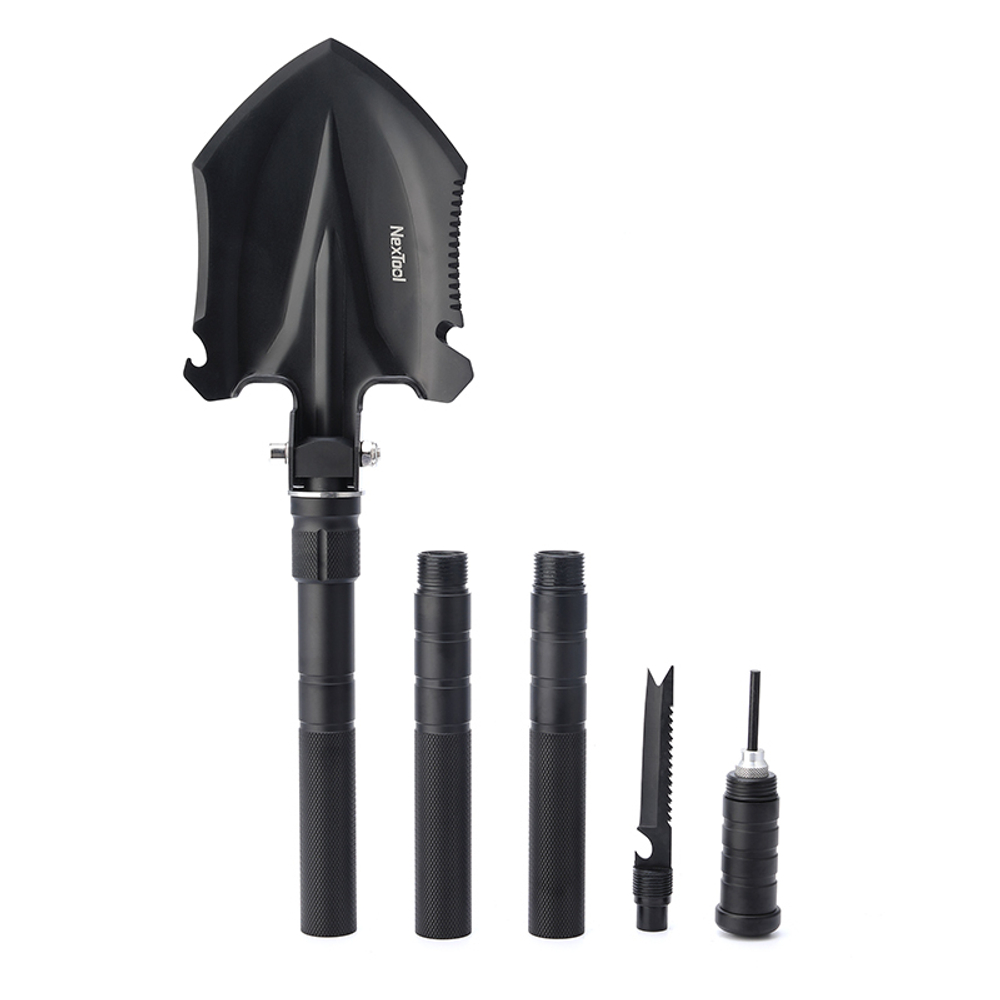 Складная лопата Nextool, черная средняя (NE20206)