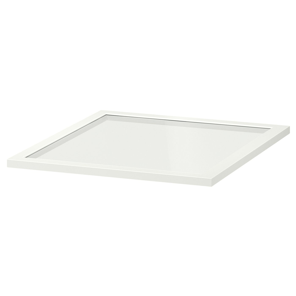 IKEA KOMPLEMENT  (ИКЕА КОМПЛЕМЕНТ)  -  Стеклянная полка - белый 50х58 см