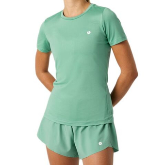 Женская теннисная футболка Björn Borg Ace Slim - malachite green