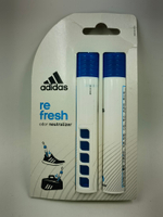 Дезодорант-спрей для обуви Аdidas RE-FRESH SPORT устранение запахов, 4 мл (в упаковке 2 стика по 2 мл)