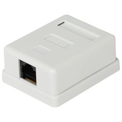 Розетка компьютерная RJ-45 ЭРА RJ01UN категория 5е неэкранированная 1-порт упаковка 40 штук | Электротовары