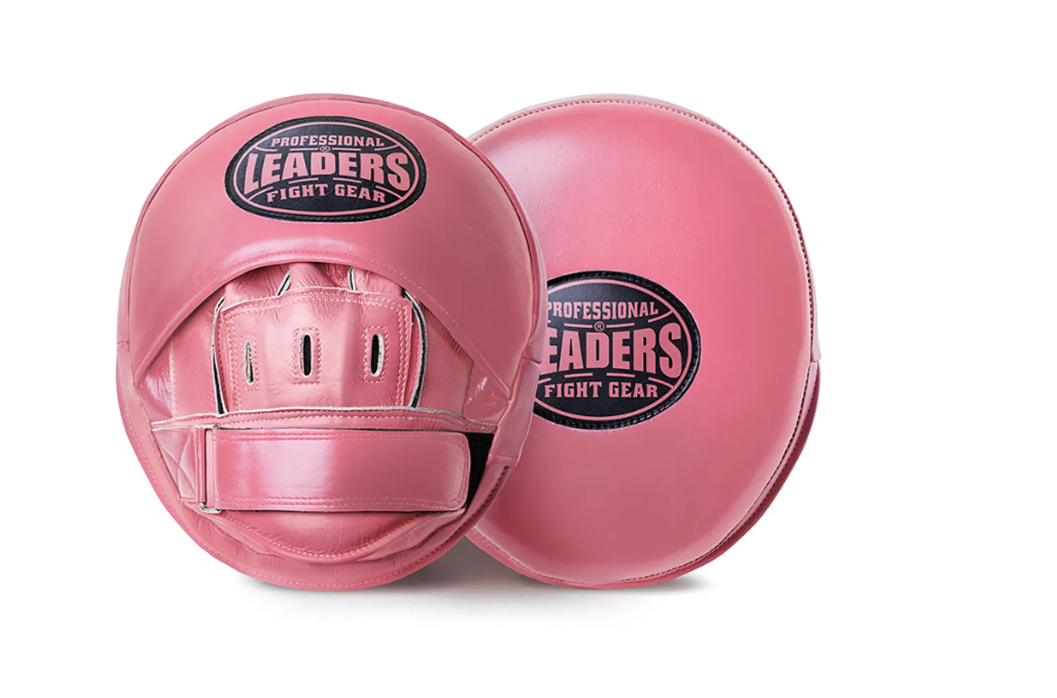 Лапы тренерские LEADERS MID-AIR PINK (ONE, кожа, розовый)