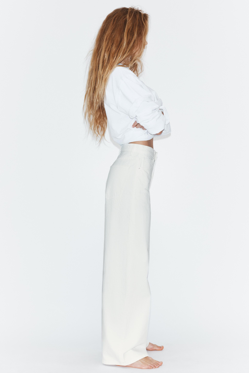 ДЖИНСЫ TRF EXTRA WIDE LEG С ВЫСОКОЙ ПОСАДКОЙ — ZARA