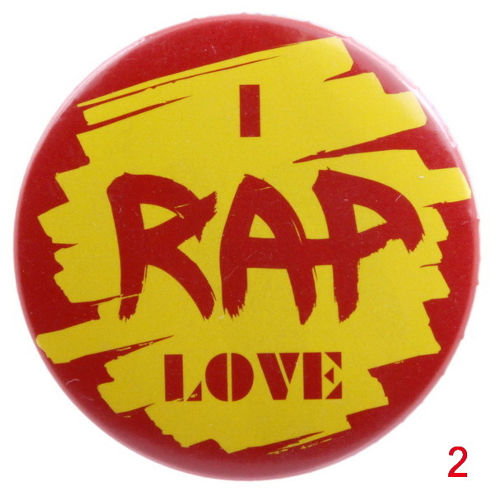 Значок I love Rap ( в ассортименте )