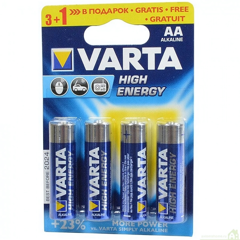 Элемент питания Varta LR6 BL/4 Energy (комплект 4 шт)