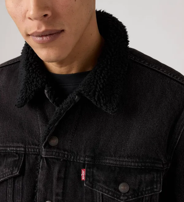 Куртка джинсовая утепленная мужская LEVI'S TYPE 3 SHERPA TRUCKER BUILT TO LAST SHER