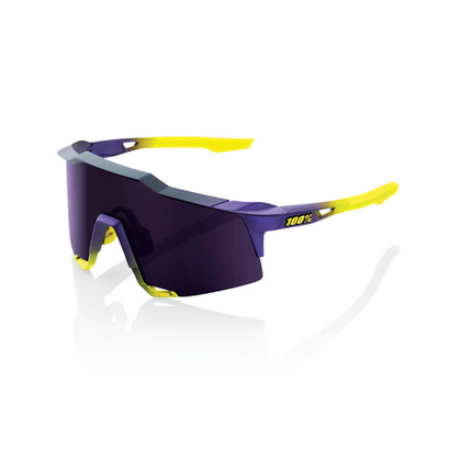 Спортивные очки с диоптриями 100% SPEEDCRAFT - Matte Metallic Digital Brights - Dark Purple Lens - OS