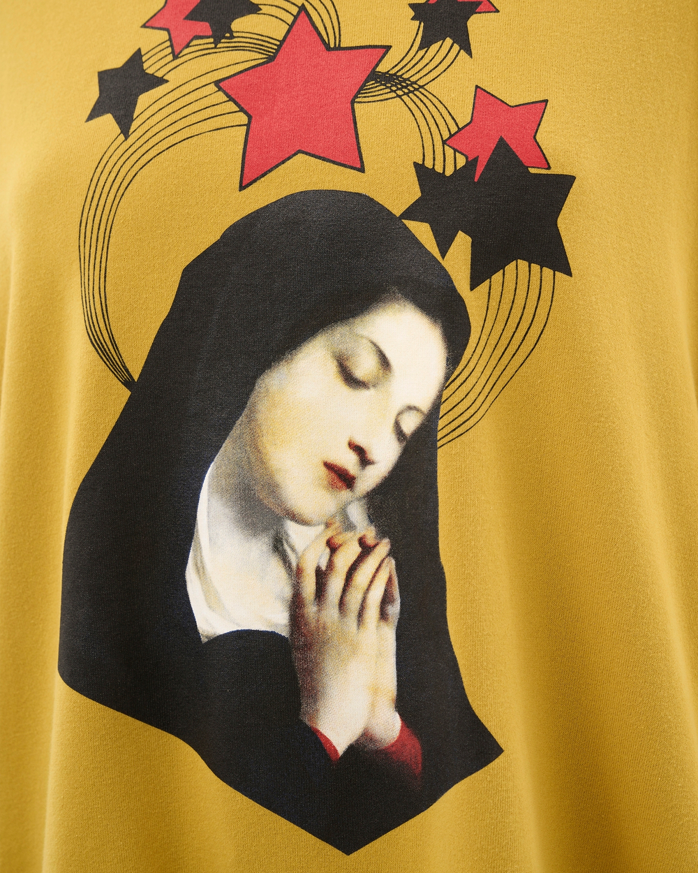 UNDERCOVER СВИТШОТ С УКОРОЧЕННЫМ РУКАВОМ SAINT MARIA ГОРЧИЧНЫЙ