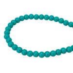 Бусины пластик ⌀6 мм, 50 г, круглые, Astra&Craft (669 бирюза), 1AL121-1