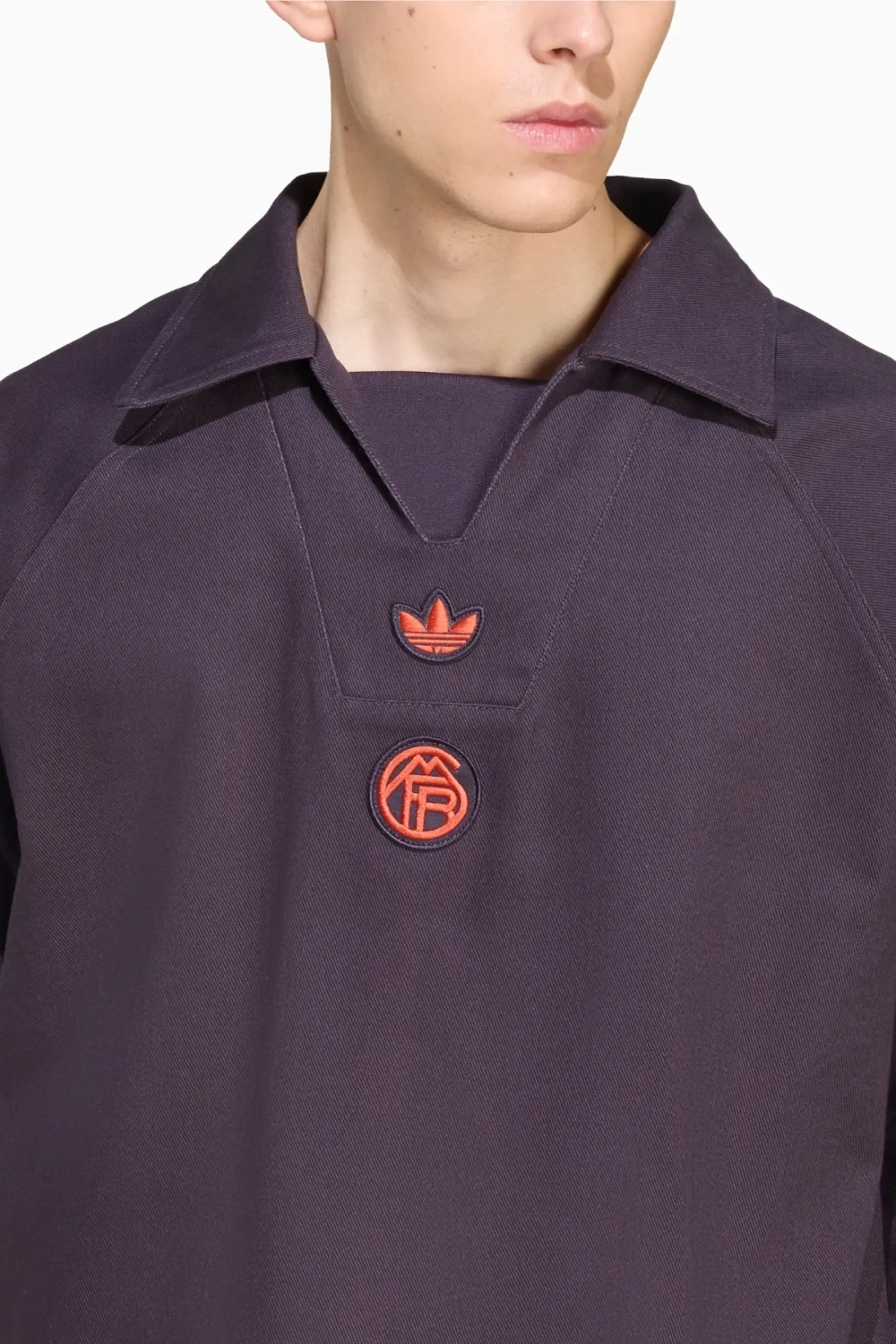 Кофта adidas FC Bayern 25/26 Terrace Icons Drill - фиолетовый