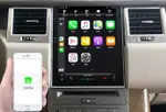 Магнитола для Range Rover Sport 2009-2012 (поддержка штатного меню DENSO) - Kuberg NH-R1004-1 ("Тесла-Стиль") Android 11, Быстрая, CarPlay, SIM-слот