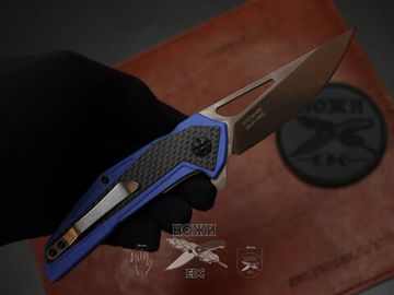 Компактный складной нож VN "BEETLE" K360D2 c клинком из стали D2, рукоять G10