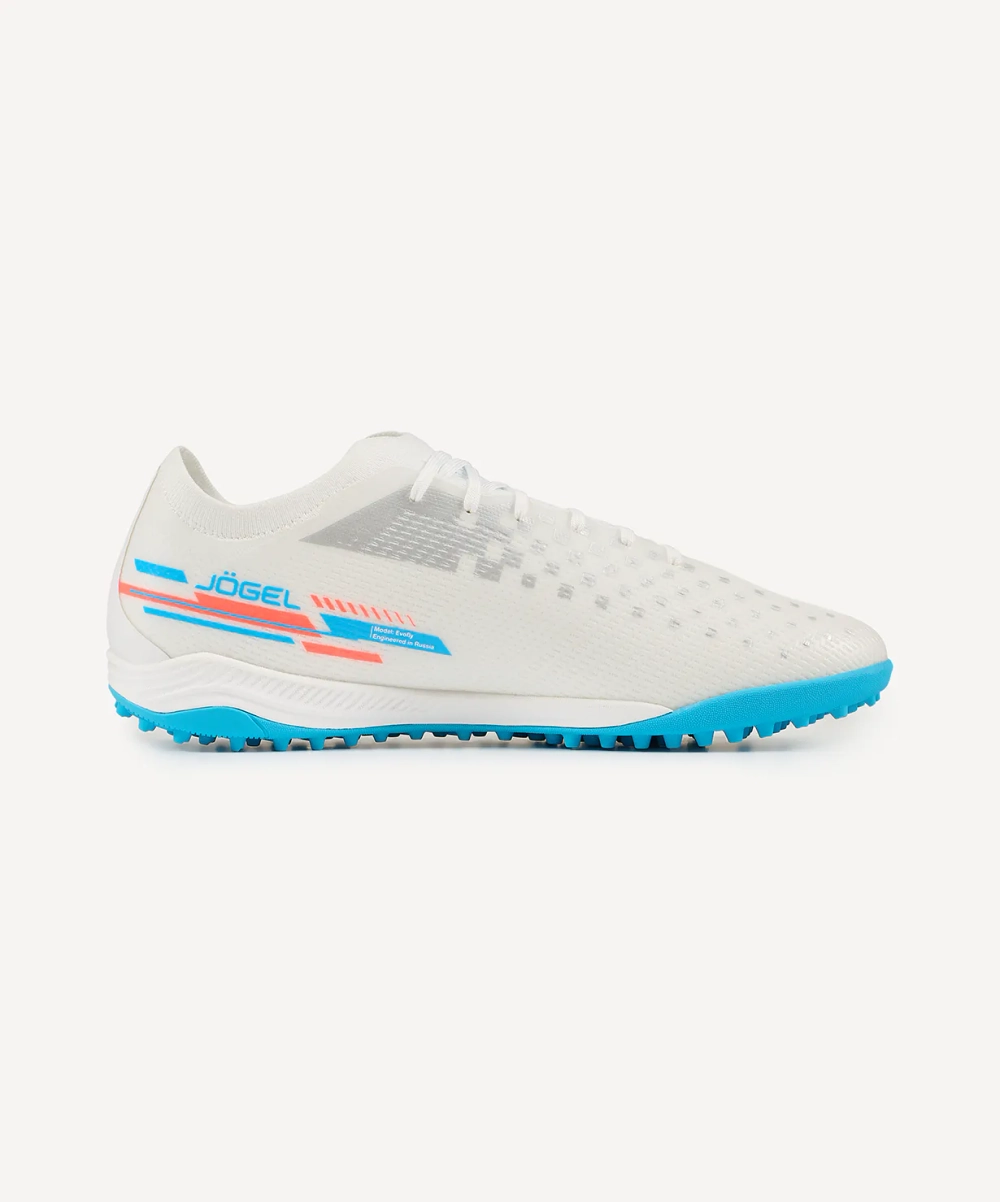 Бутсы многошиповые Evofly TF PRO White/blue