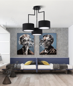 Ceiling design lamp  Noon 3 by Zeitraum (White)