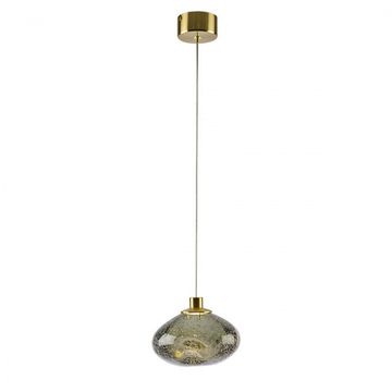 Подвесной светодиодный светильник 4W 3000К 7045/4L зеленый/бронзовый L-VISION Mela Odeon Light