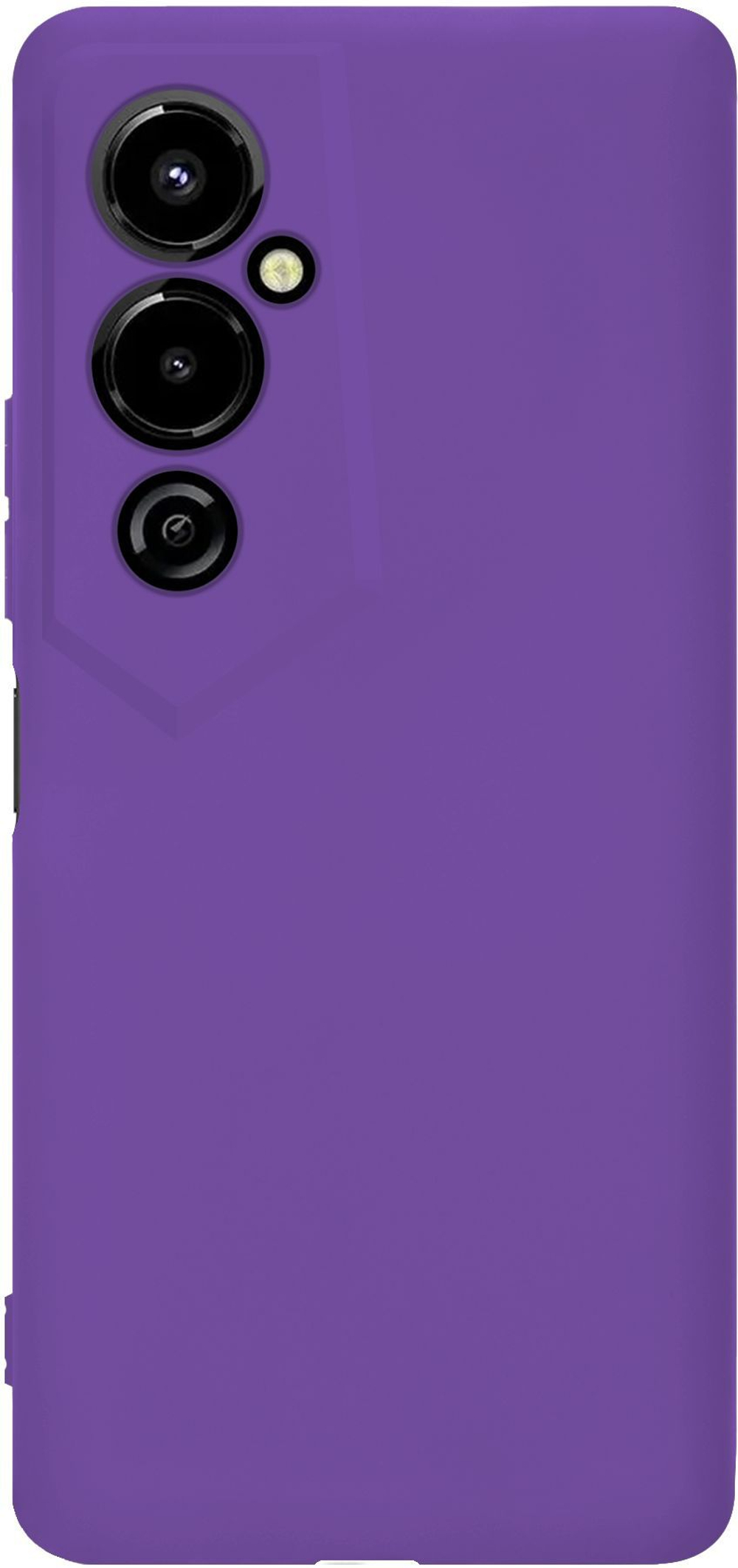 Мягкий Soft Touch чехол из силикона для TECNO POVA 4 PRO с бархатной подкладкой