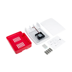 Красный корпус для Raspberry Pi 5 с вентилятором