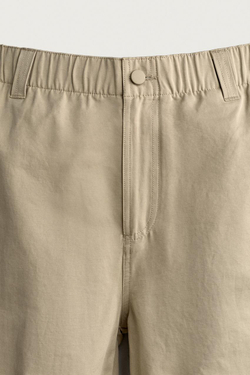 ZARA МЯГКИЕ БРЮКИ RELAXED FIT, РЫЖЕВАТО-КОРИЧНЕВЫЙ