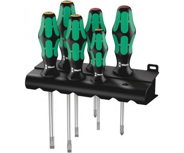 Набор отверток Wera, Kraftform Plus Lasertip с подставкой, 6 предметов, WE-105650