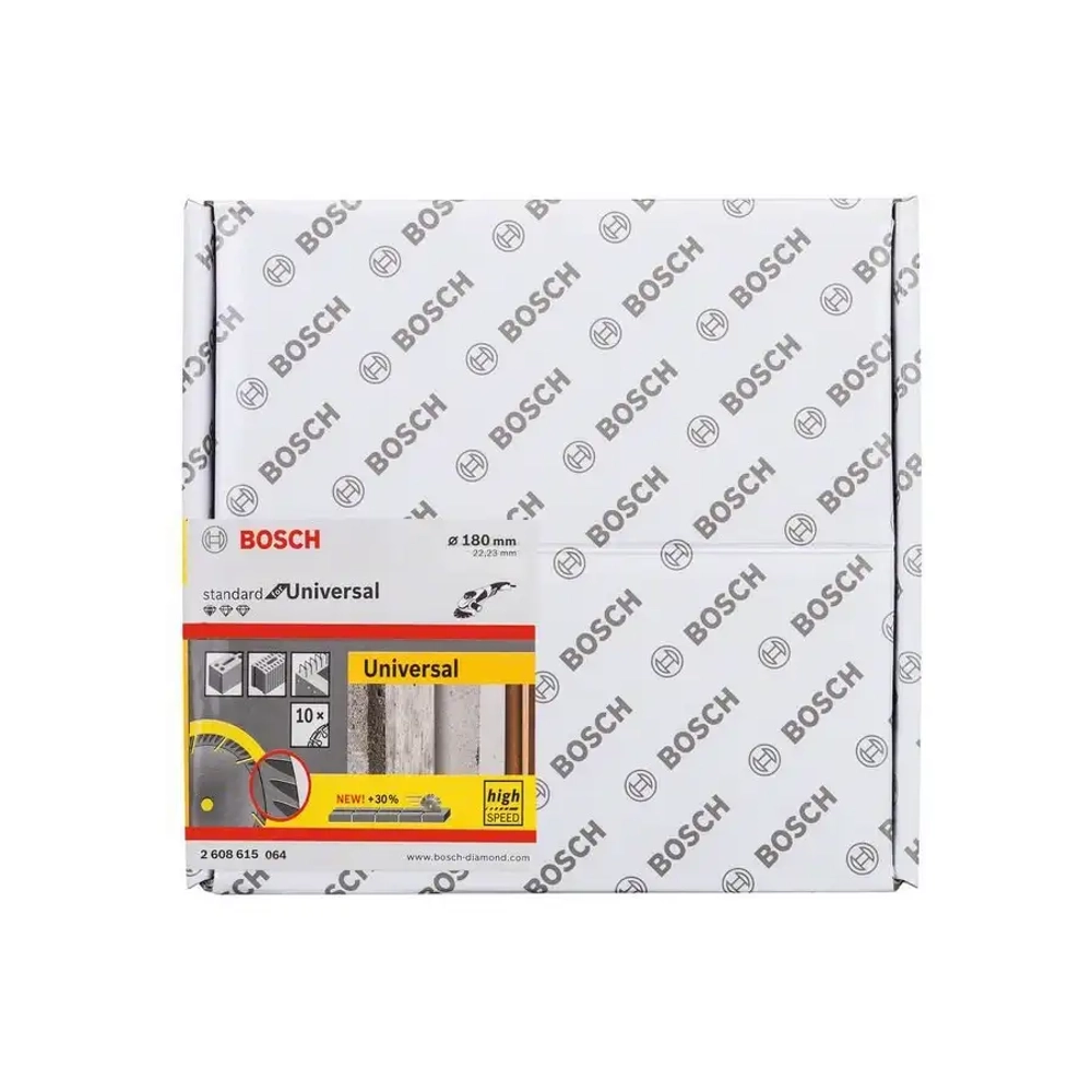 Алмазный отрезной круг Standard for Universal 180x22,23, 10 шт. в упаковке BOSCH 2608615064