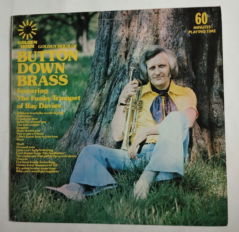 Винтажная виниловая пластинка LP Button Down Brass Featuring The Funky Trumpet Of Ray Davies (UK 1972)